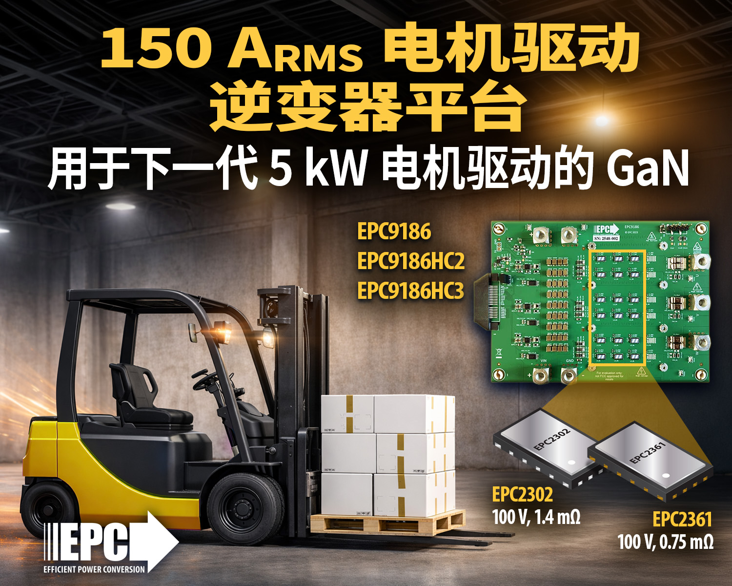 EPC Releases 5 kW GaN 3-Phase Inverters for Robotics and Light EVs